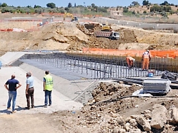 Un nuovo sopralluogo della Vicari nei cantieri della Ss 640