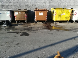 Catania, autocompattatore perde liquami durante la raccolta