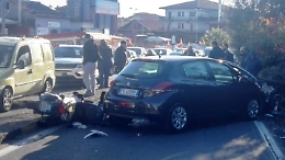 Catania, incidente in via Galermo: ferito scooterista