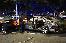 Catania, maxiscontro in viale Sanzio causato da malore di automobilista