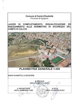 Santa Elisabetta, si completa il campo sportivo