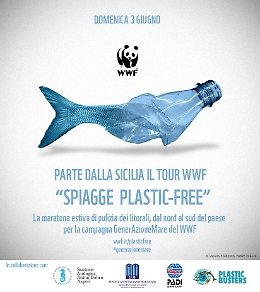 DOMENICA 3 GIUGNO - PARTE DALLA SICILIA IL TOUR WWF “SPIAGGE PLASTIC FREE”
