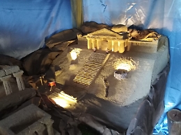 Ribera, artista locale realizza presepe in tufo che ha conquistato tutti