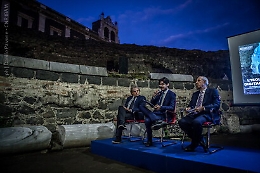 L'isola digitale di "Sicilian Post" all'anfiteatro romano di Catania