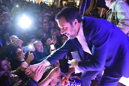 Salvini a Catania: «Tra sei mesi sarò premier se ci date una mano»