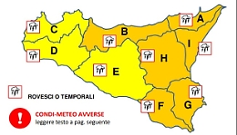 Meteo, Sicilia resta nella morsa del maltempo e l'allerta diventa arancione
