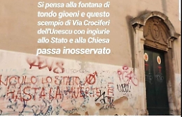 Catania: scritte volgari sui muri della Chiesa San Camillo