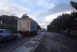 Frana sulla A18: disagi e code