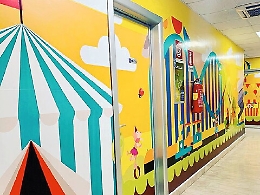 Ospedali Catania, per i piccoli pazienti in corsia i colori e i personaggi del circo