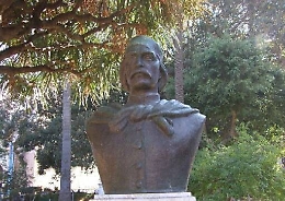Sparito il busto di Tukory della Villa Garibaldi a Palermo