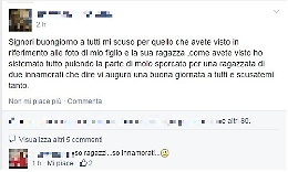 Il figlio imbratta muro per la sua fidanzata Il padre si scusa e ripulisce tutto