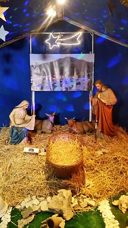 Palermo, presepe ambientato tra le macerie di Amatrice