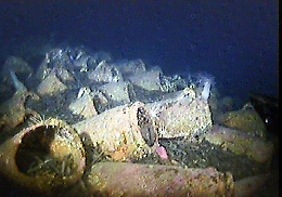 Alle Eolie relitti osservati con sommergibile