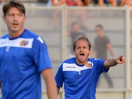 Catania, Calderini in gol nella prima amichevole. Dai tifosi cori contro Pulvirenti