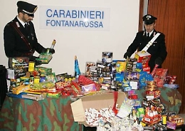 Catania, sequestrati 150 chili di fuochi artificiali: una denuncia