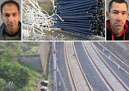 Due ladri di rame presi dalla Polfer sulla linea ferrata Catania Messina
