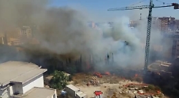 Caltanissetta, area archeologica in fumo
intervento dei vigili del fuoco