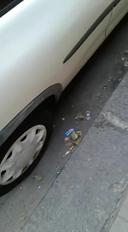 Via Quieta a Catania: stato perenne di sporcizia