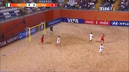 Mondiale di beach soccer, Zurlo segna il gol vittoria all'ultimo decimo di secondo: l'Italia batte la Svizzera e vola in semifinale