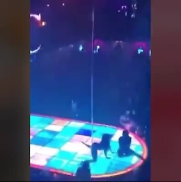 Ballerina di pole dance cade da 4 metri e continua a twerkare