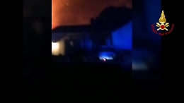 Incendio sul Monte Gorna a Trecastagni: video