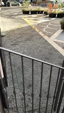 Catania: liquami fognari in Via Teatro Massimo