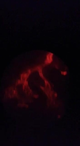 La spettacolare eruzione dell'Etna vista al telescopio