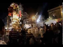 Sant'Agata a piazza Palestro tra ceri e fuochi