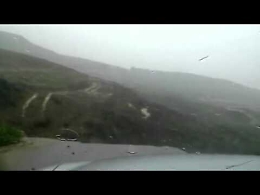 Palermo, la strada che finisce in un dirupo