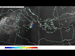 Etna, l'eruzione dal satellite