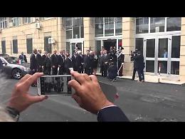 L'arrivo di Sergio Mattarella a Caltanissetta