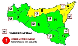 Meteo, ancora un giorno di allerta in Sicilia: in parte è gialla