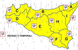 Temporali in arrivo, allerta gialla in Sicilia