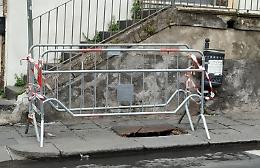 Catania:  tombini divelti, pericolo per i pedoni