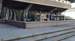 Catania: Via Cimarosa scalinata con tanta terra e tanto pericolo