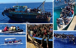 Lampedusa: proseguono gli sbarchi a raffica,  l'hotspot sta scoppiando