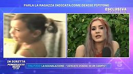 Denise, la ragazza di Scalea a "Pomeriggio 5": «Non sono io la bimba scomparsa»