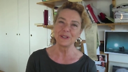 Monica Guerritore in campo con i volontari della Rete Civica della Salute