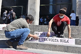 Catania, ripristinata la "Scalinata della memoria" del Tribunale