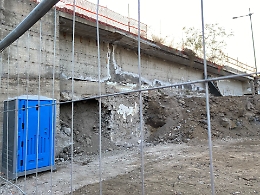 Catania: continuano i lavori sotto il cavalcavia di Via Acireale