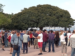 Messina, negazionisti del covid in piazza, magistrato in testa al corteo