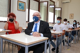 Il ministro Bianchi al "Duca degli Abruzzi", "Un momento di grande gioia"