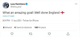Italia Inghilterra, la "gaffe" di Luca Parmitano che esulta al gol inglese