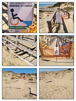 Ragusa: passerella disabili impraticabile nella spiaggia di Randello