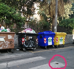 Catania: Via Basile di fronte scuola Diaz. Un letamaio!