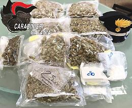 Catania, 1,4 kg di marijuana e 350 grammi di cocaina: arrestato spacciatore