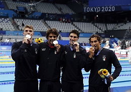 Staffetta azzurra 4x100 sl da leggenda: un argento con il record italiano