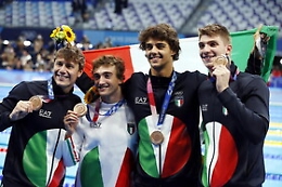 Tokyo, altro bronzo per l'Italia da staffetta nuoto 4x100 misti