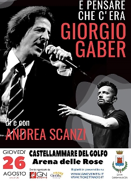 Andrea Scanzi porta in scena il suo viaggio intorno a Giorgio Gaber