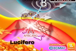 Vortice polare sfiora l'Italia, ma "Lucifero" sta per tornare